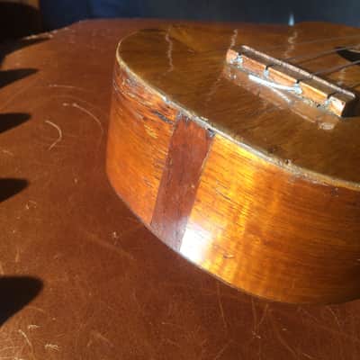 Manuel Nunes Soprano Ukulele circa 1915 flamed golden koa image 5