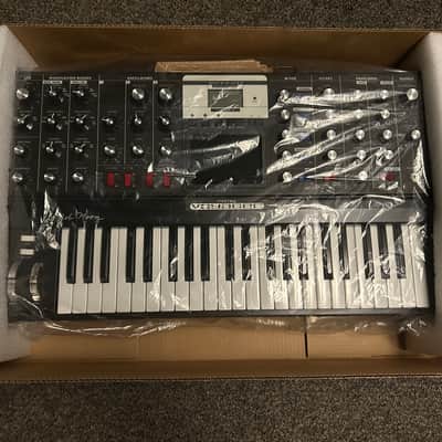 MiniMoog Voyager Signed by Bob Moog Electric Blue Edition w/ expander and pedal image 4