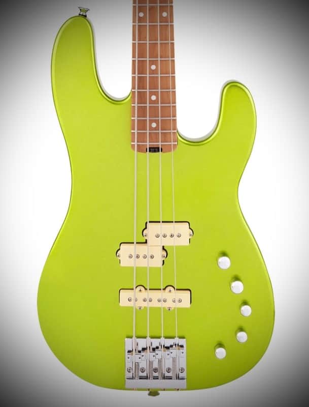 Charvel Pro-Mod San Dimas Bass PJ IV - Lime Green Metallic image 1