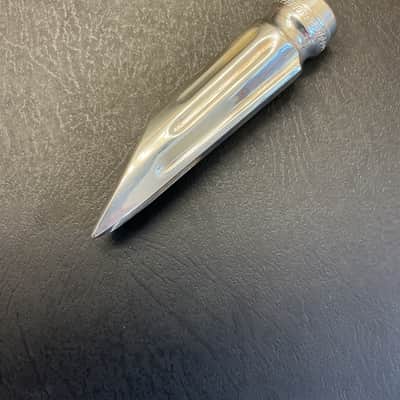 (- VINTAGE -) SELMER Short-Shank Scroll Metal C** Bb Tenor Saxophone Mouthpiece - Silver Plate image 5