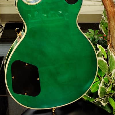 Gibson Les Paul Custom in Translucent Green w/ Bigsby, Gold Hardware & Original Case image 12