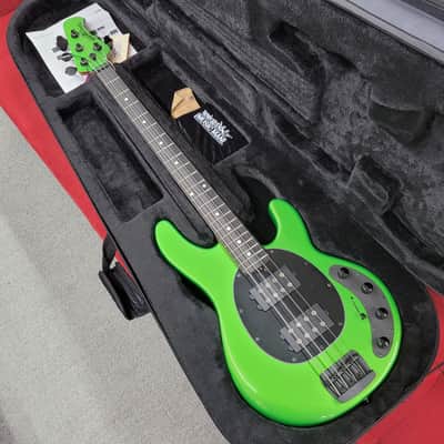 Ernie Ball Music Man StingRay Special 4 HH with Ebony Fretboard Kiwi Green image 1
