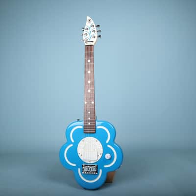 Debutante Daisy Rock Electric Guitar Short Scale 💙 Blue Flower image 2