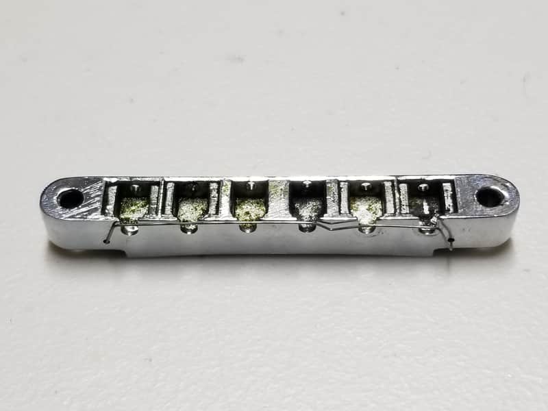 1966 - 1970s Gibson ABR-1 Chrome Bridge - Foundry Mark - 100% Genuine Vintage - No Sags or Cracks! image 1