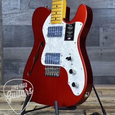Mint Fender American Vintage II 1972 Telecaster Thinline - Candy Apple Red with Hardshell Case image 12