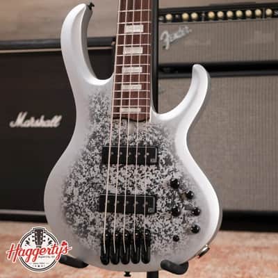 Ibanez BTB25TH5SLM 5-String Bass Guitar - Silver Blizzard Matte image 1