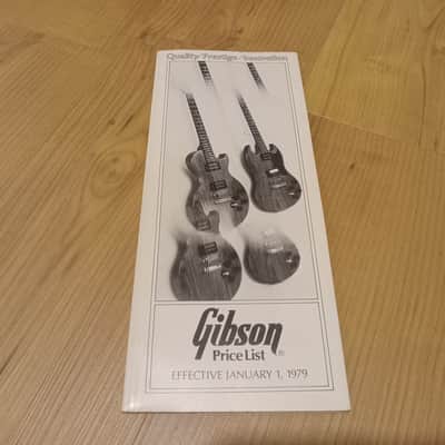 Vintage 1979 Gibson Full-Line Price List! Rare, Original Case Candy, Paperwork! image 1