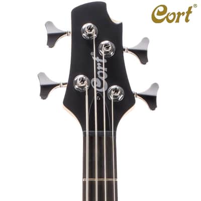 Cort Action Bass-Plus-BK Black Poplr Bd 2Bnd Act Eq P&J P/up (ACTION BASS PLUS BK-A-U) image 3