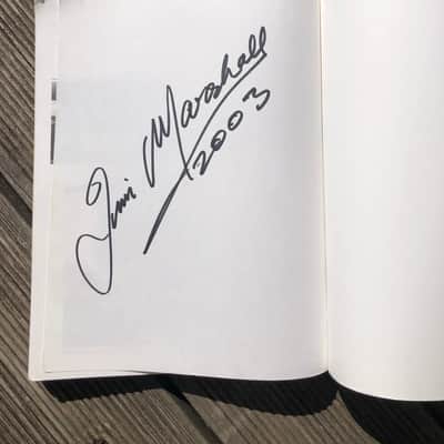 The History of Marshall Book, first edition 1993, two Jim Marshall signatures image 4
