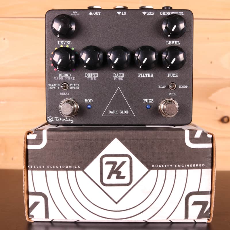 Keeley Dark Side Workstation V2 Neo-Vintage Fuzz / Delay / Modulation - Guitar Effect Pedal image 1