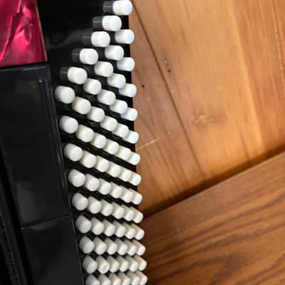RED HOHNER BRAVO III PIANO ACCORDION image 7