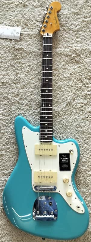 Mint Fender Player II Jazzmaster Electric Guitar, Rosewood Fingerboard, Aquatone Blue