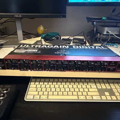 Behringer Ultragain Digital ADA8200 8-Channel Mic Preamp with AD/DA Converter 2013 - Present - Black / Red image 3