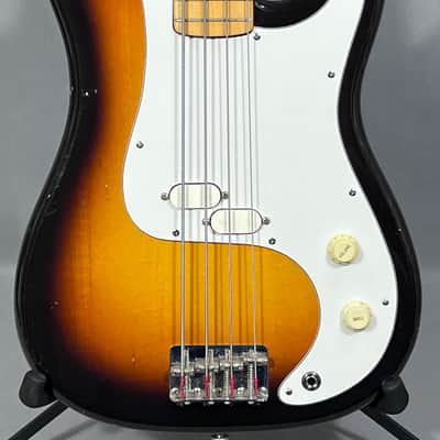 '80's Squier Bullet Bass B-34 3-Color Sunburst image 1