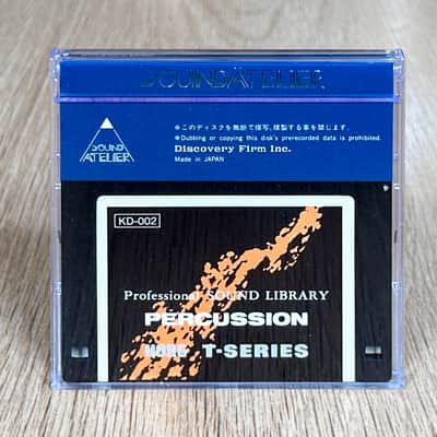 Korg T-Series T1 / T2 / T3 // Sound Atelier Japan // Data Waveform Floppy Disk KD-002 PERCUSSION // Mega rare!