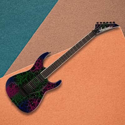 Jackson Pro Plus Series Soloist Crackle SL2 6-String Right-Handed Electric Guitar with Okoume Body and Ebony Fingerboard (Bruised Crackle) image 5