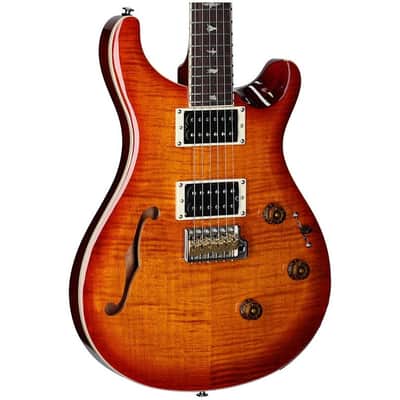 PRS Paul Reed Smith SE Custom 24 Semi-Hollow Piezo Electric Guitar, Vintage Sunburst, Open Box (Very Good) image 7