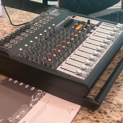 Behringer Europower PMP500 500-Watt 12-Channel Powered Mixer with Multi-Effects Processor 2000s - Dark Gray image 5