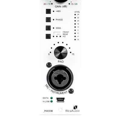 WesAudio Phoebe | 500-Series Class A Microphone Preamplifier w/ Digital Recall image 2