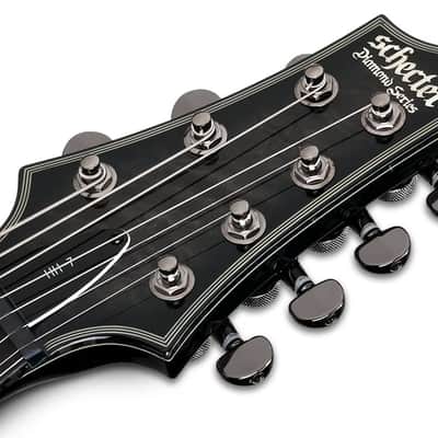 Schecter Hellraiser Hybrid C-7 Trans Black Burst image 6