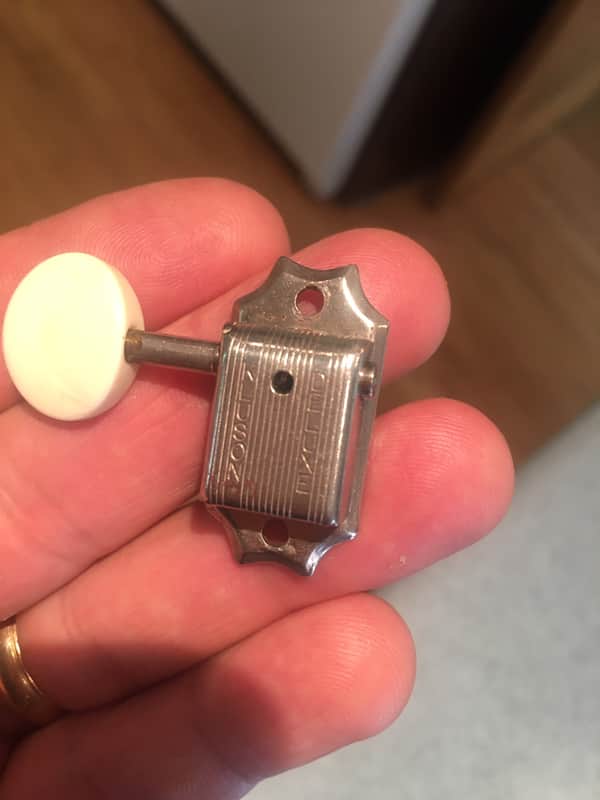 Kluson Deluxe Double Line Butterbean Tuner - 1964 1965 1966 1967 1968 TREBLE Side image 1