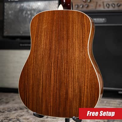 Taylor Custom Shop Dreadnought Acoustic Guitar - Vintage Sunburst with Hardshell Case - Used image 2