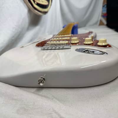 Fender USA Parts Stratocaster Guitar - Deep C shape American Professional II neck on American Professional Thinline Body - White Blonde / Fender neck image 16