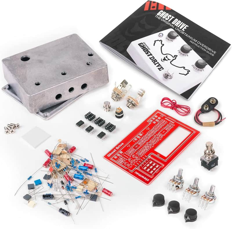 StewMac Ghost Drive Overdrive Pedal DIY Build Your Own Kit, With Bare Enclosure, Based on Klon Centaur (12254) image 1