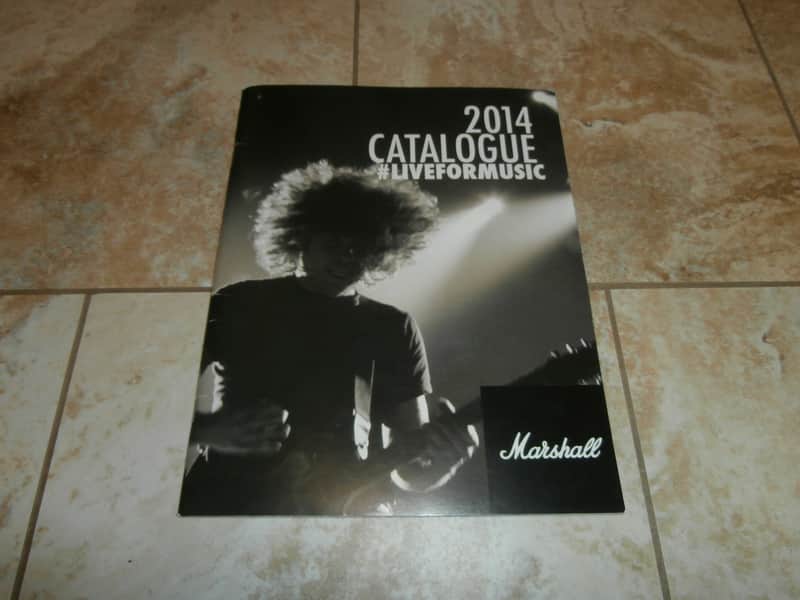 2014 Marshall Amplification Full-Line, Full-Color Catalog! Case Candy, Paperwork! image 1