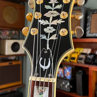 2005 Epiphone Sheraton II Korea Natural Semi-Hollow Electric Guitar w/Vintage Gibson Case image 14