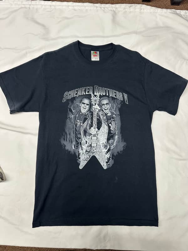 RARE Schenker Brothers V T-shirt Medium Black & White image 1