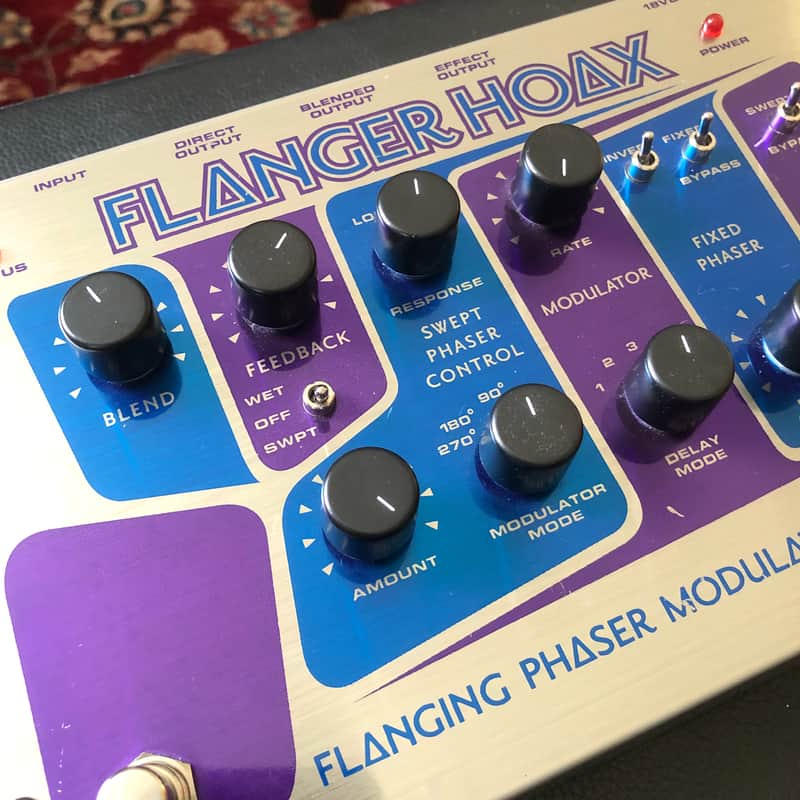 Electro-Harmonix Flanger Hoax Phaser / Flanger Modulator 2010s - Blue / Purple image 1