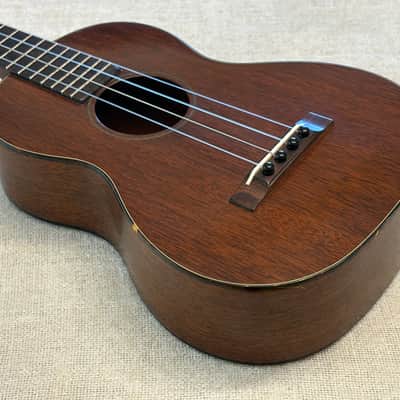 Vintage Martin 1T Mahogany Tenor Ukelele Nazareth, PA 1940’s-1950’s + Chipboard Case image 11