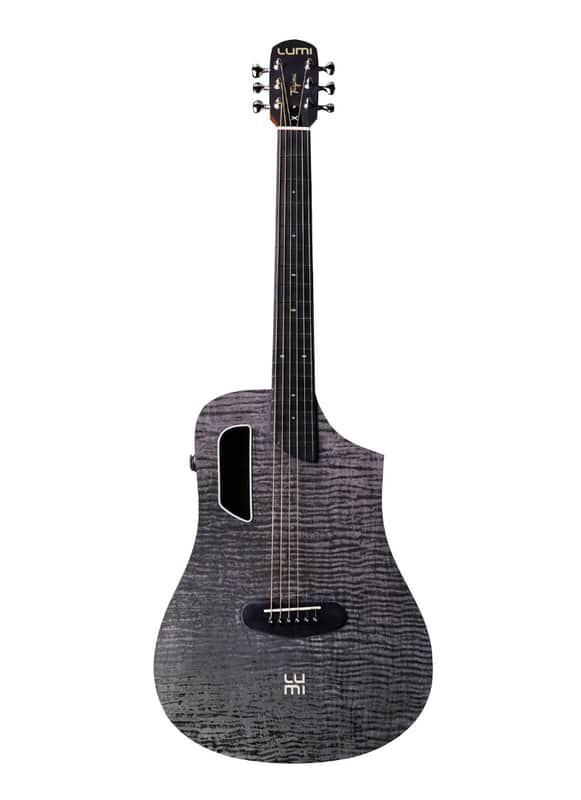 Tagima LUMI-X BK Black Smart Acoustic-Electric Guitar - Built-in Effects-B Stock image 1