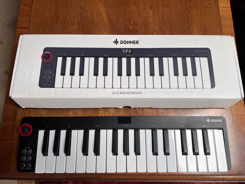 Donner N-Series Portable MIDI Keyboard controller 2024 Black image 1