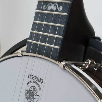 Deering Artisan Goodtime 2 II 5-String Resonator Deluxe Bluegrass Banjo with Instrument Alley Bag, Tuner, Stand, Strap, Strings Bundle image 4