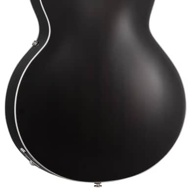 Vox VGA-3PS Giulietta Acoustic Archtop with Built-In Electronics 2010s - Trans Black - Certified B-Stock image 3