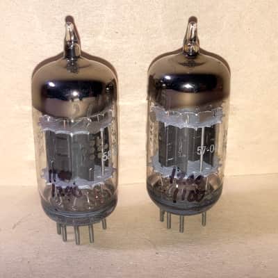 GE 5751 Black Plate Triple Mica JAN Mil-Spec Tubes, Matched Pair, Tested image 4
