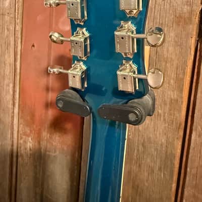 Rivolta Guitars Combinata VII with Rosewood Fretboard 2010s - Adriatic Blue Metallic image 7