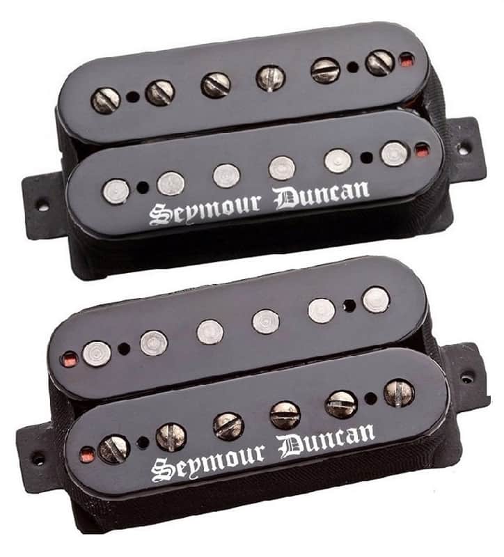 Seymour Duncan Black Winter Trembucker Bridge & Neck Humbucker  Guitar Pickup Set In Black image 1