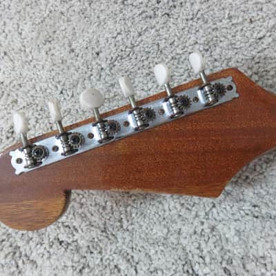 Vintage 1960s Teisco Audition Sunburst Guitar 1 Pick Up Gold Foil Small Body image 10