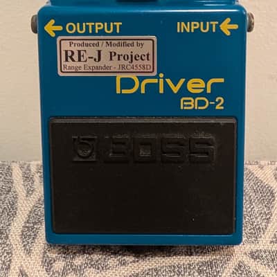 Boss BD2 Blues Driver w/ Analogman Super Mod + Green LED and