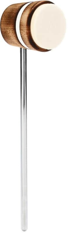 Low Boy Lightweight Felt Daddy Bass Drum Beater - Scorched White Stripes (2-pack) Bundle image 1