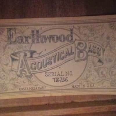 Ernie Ball Earthwood Acoustic Bass 1972 Natural image 11