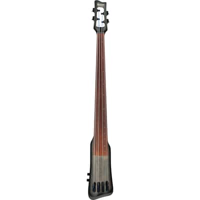 Ibanez UB804 UB Fretless Upright 4-String Bass - Black Ice Burst Low Gloss image 2