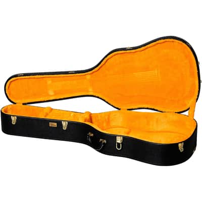 Gibson Lifton Historic Dreadnought Hardshell Case Black and Goldenrod image 2