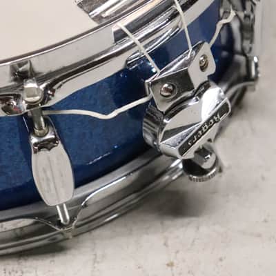 Rogers Holiday Powertone 5x14" Snare Drum Blue Sparkle Vintage 1960's Cleveland image 17