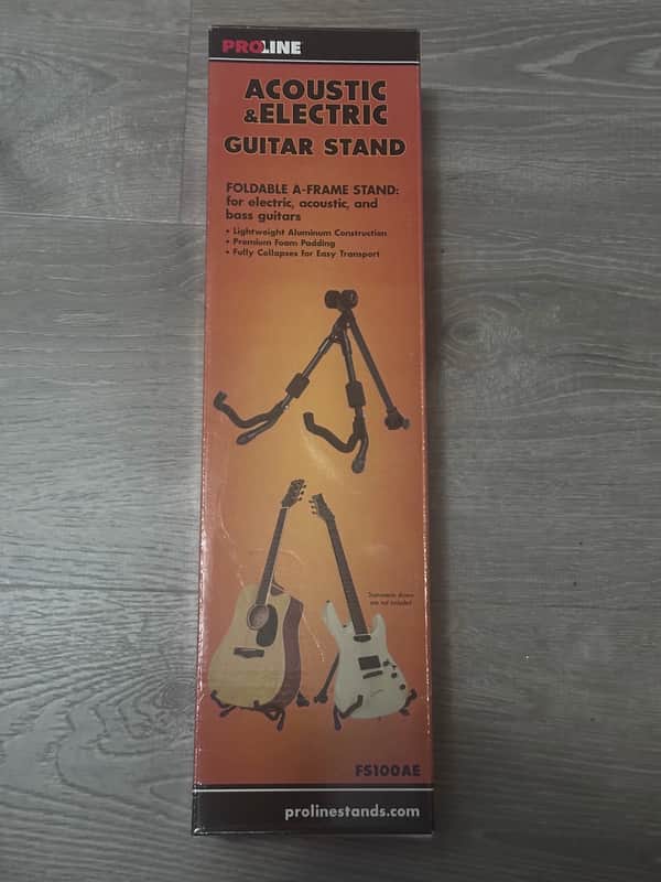 2 Proline FS100AE - Acoustic and Electric Guitar Stand image 1