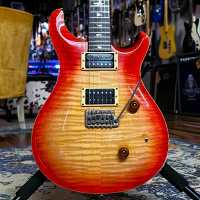 1986 PRS Custom 24 - Birds, Flame Top, Cherry Burst - w/ Case image 1