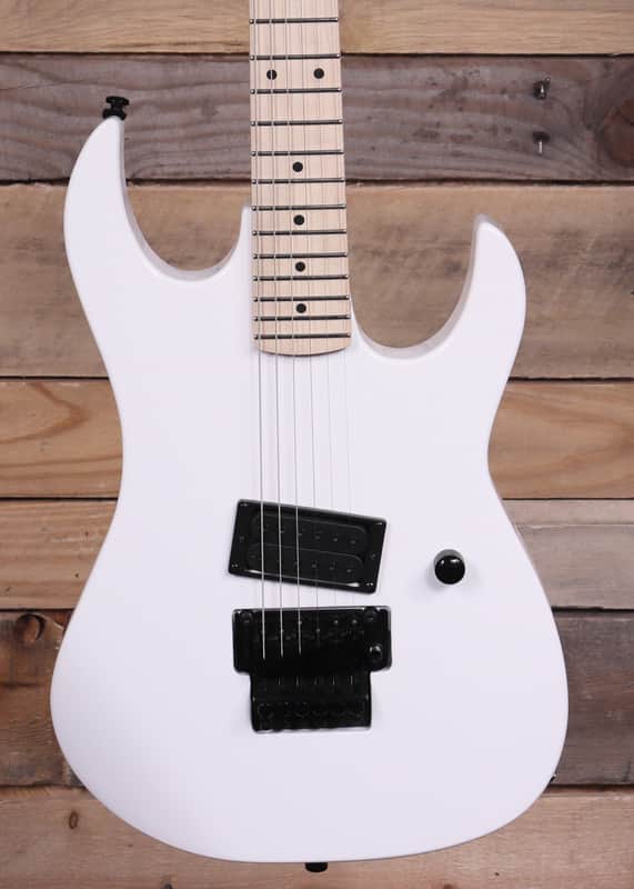 B.C. Rich Gunslinger Retro II Electric Guitar White w/ Floyd Rose image 1